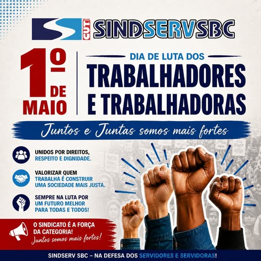 1º de Maio: dia de luta dos trabalhadores e das trabalhadoras ...