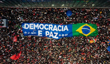 aérea manifestação