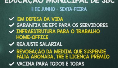 dia de paralisação da educação municipal de sbc