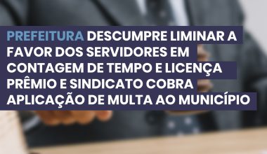prefeitura descumpre liminar