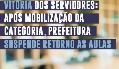 suspensão retorno aulas sbc