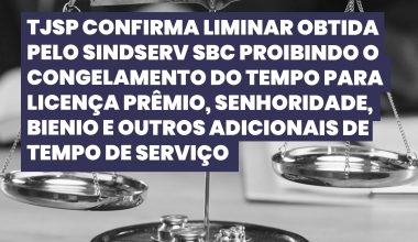 tjsp confirma liminar do Sindserv SVC